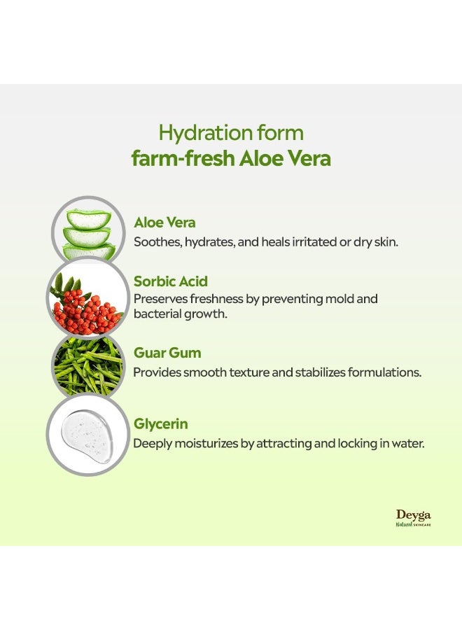 Deyga Aloe Vera Gel | Multipurpose Gel | Aloe Vera Gel for Skin, Face, and Hair | Suits All Skin Type | Men & Women (100g) Pack of 2 - Image 4